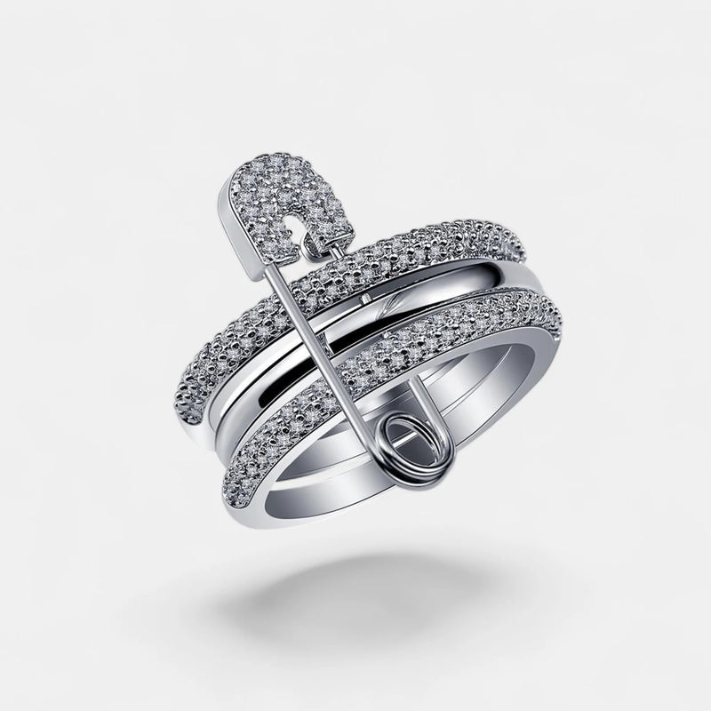 „LOVE, SMILE, Happiness “ RING MIT SICHERHEITSNADEL