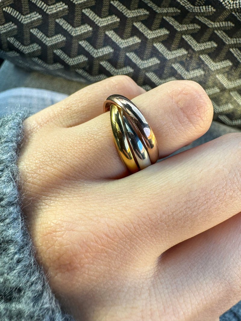 Multicolor Trio Ring