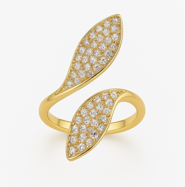 Statement Leaf Ring