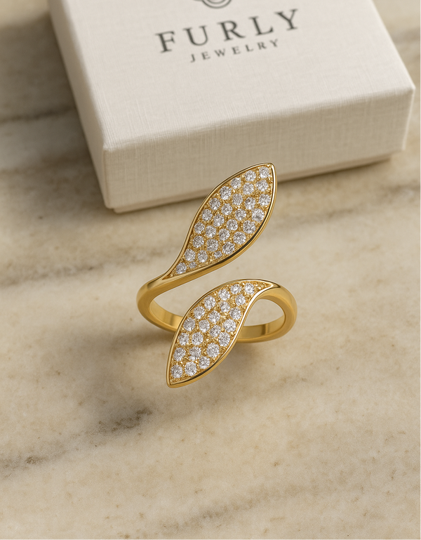 Statement Leaf Ring