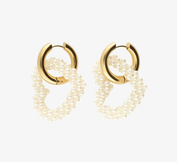2 in 1 Heart Earrings