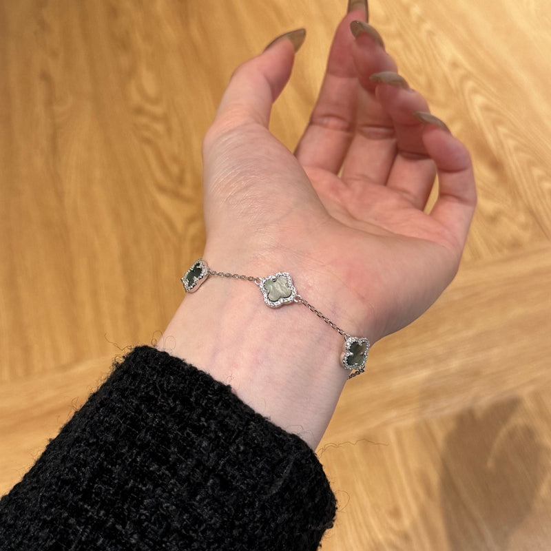 Klee Diamant Armband Grey