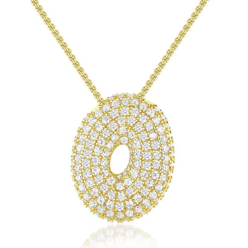 Bubble Initial Necklace