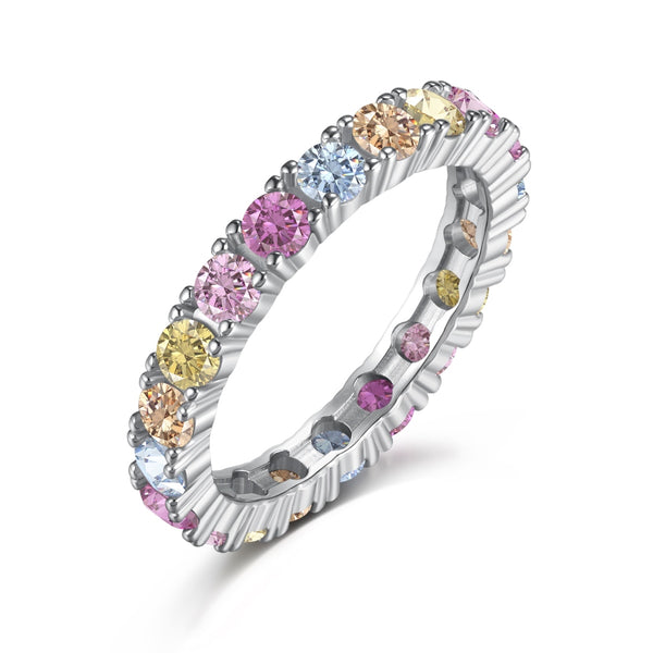 Round Eternity Pastel Ring