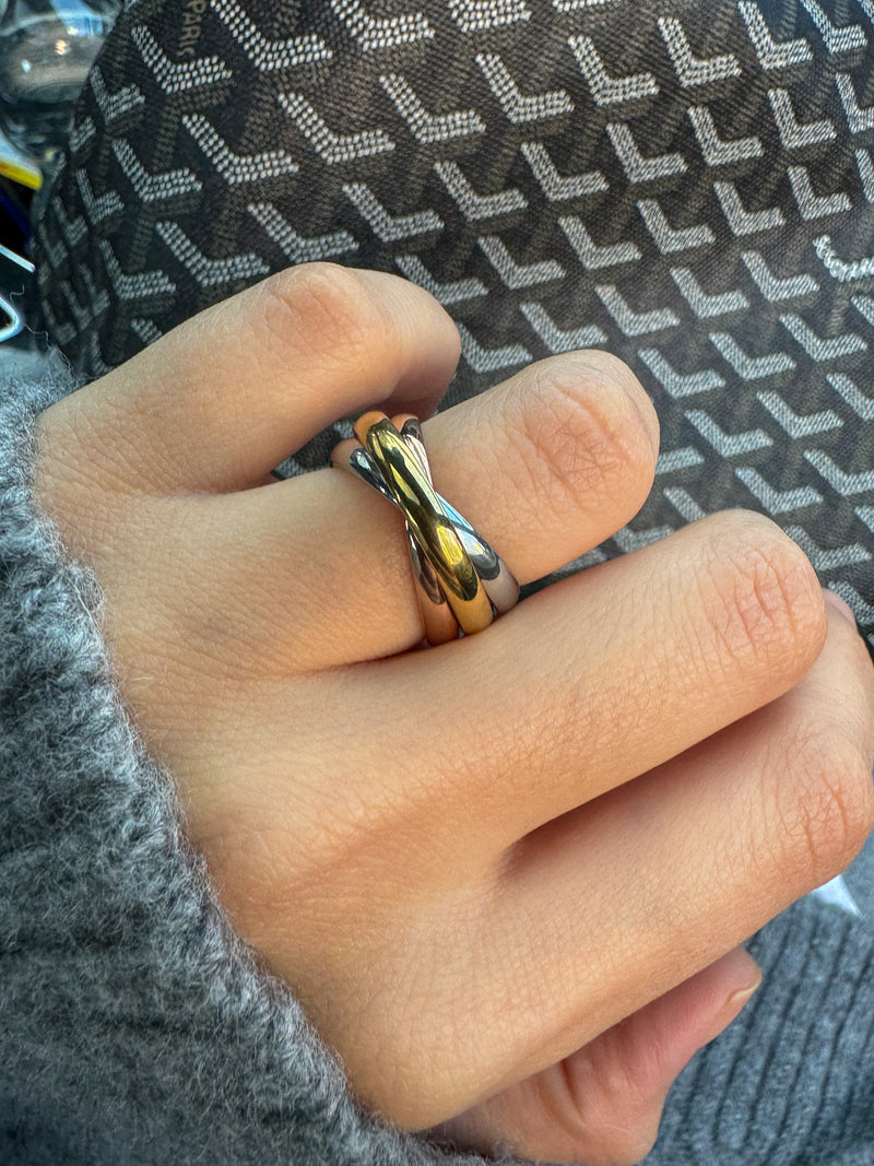 Multicolor Trio Ring