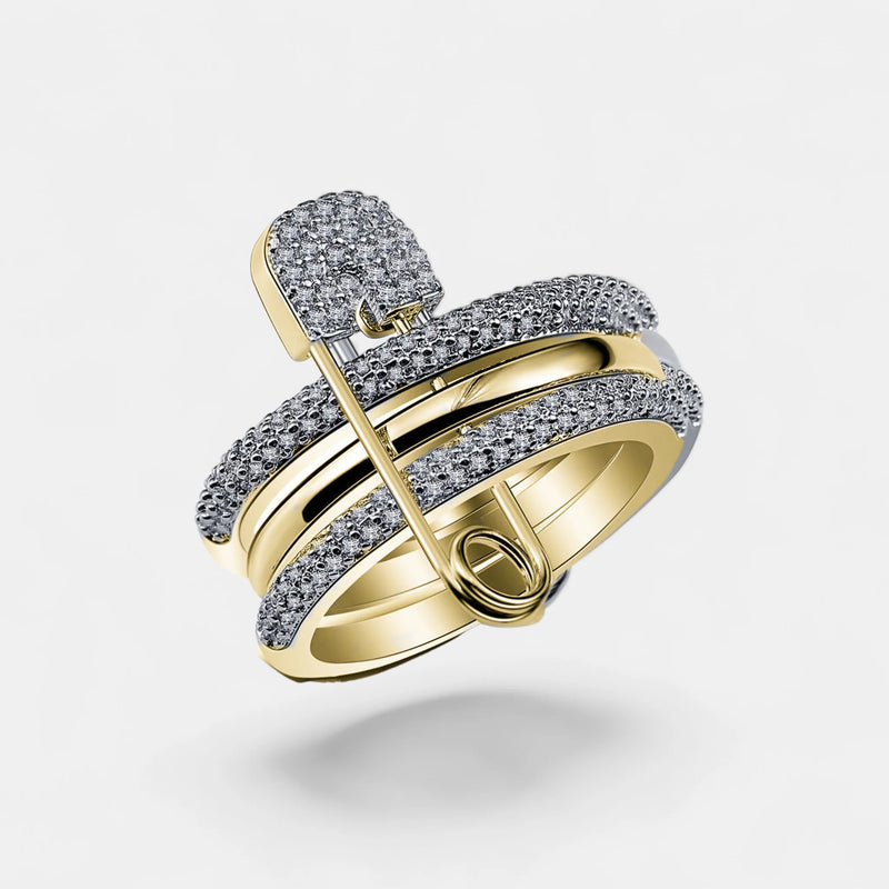 „LOVE, SMILE, Happiness “ RING MIT SICHERHEITSNADEL