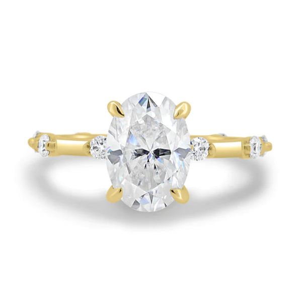 Pear solitaire ring 925 silver