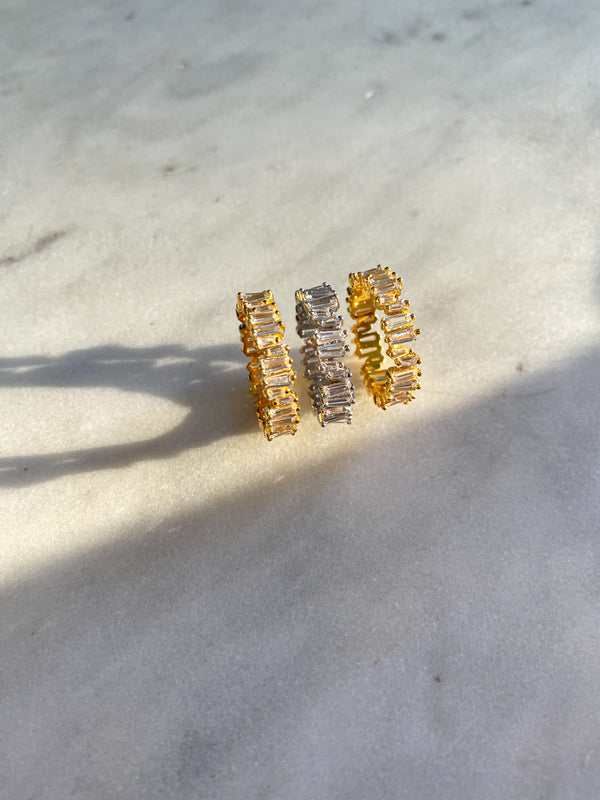 Baguette eternity Ring 925 Silber