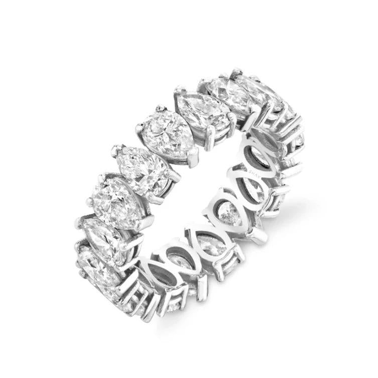Pear eternity Ring 925 Silber