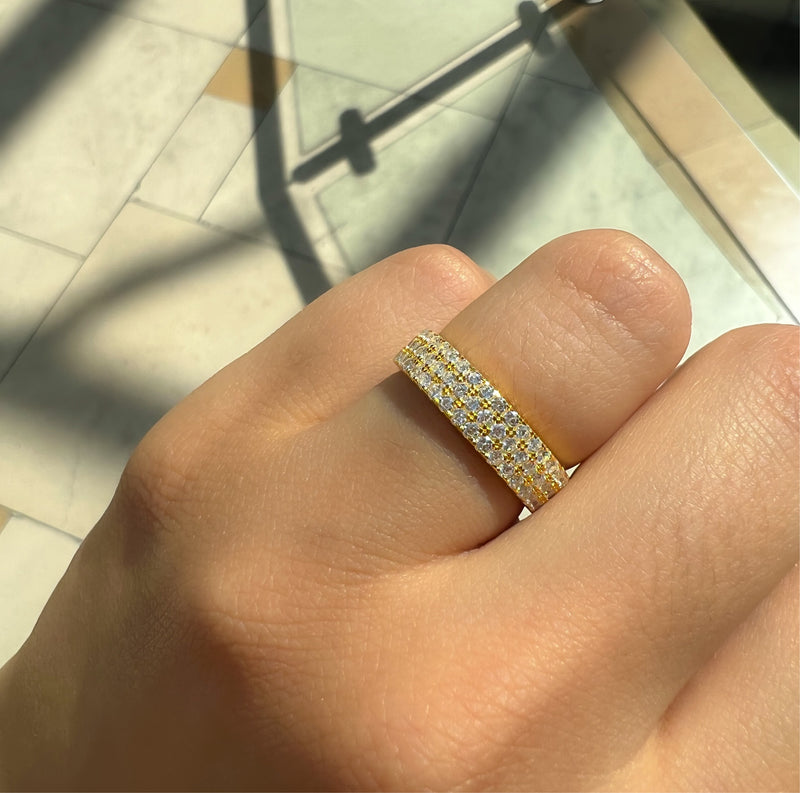 Pave Trio Ring