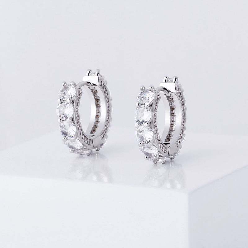 Celine 925 Silver Hoops