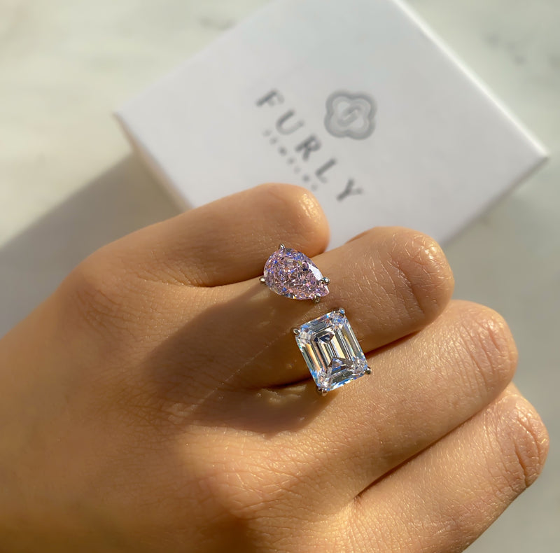 Emerald x Pear Cut Ring