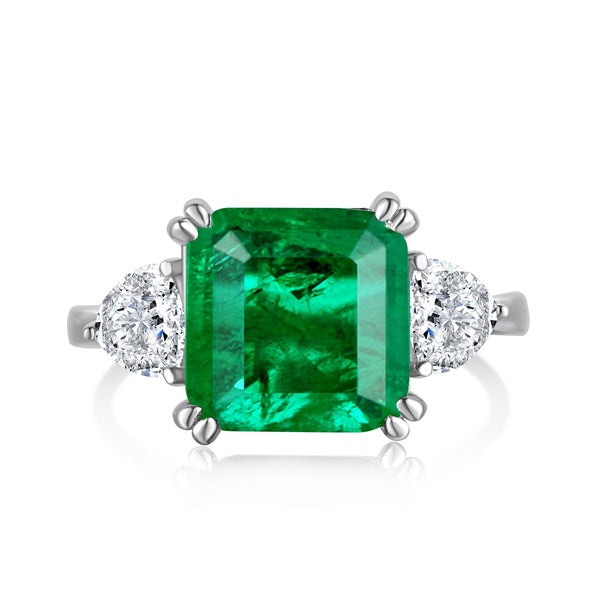 Vintage Colombian Emerald Ring