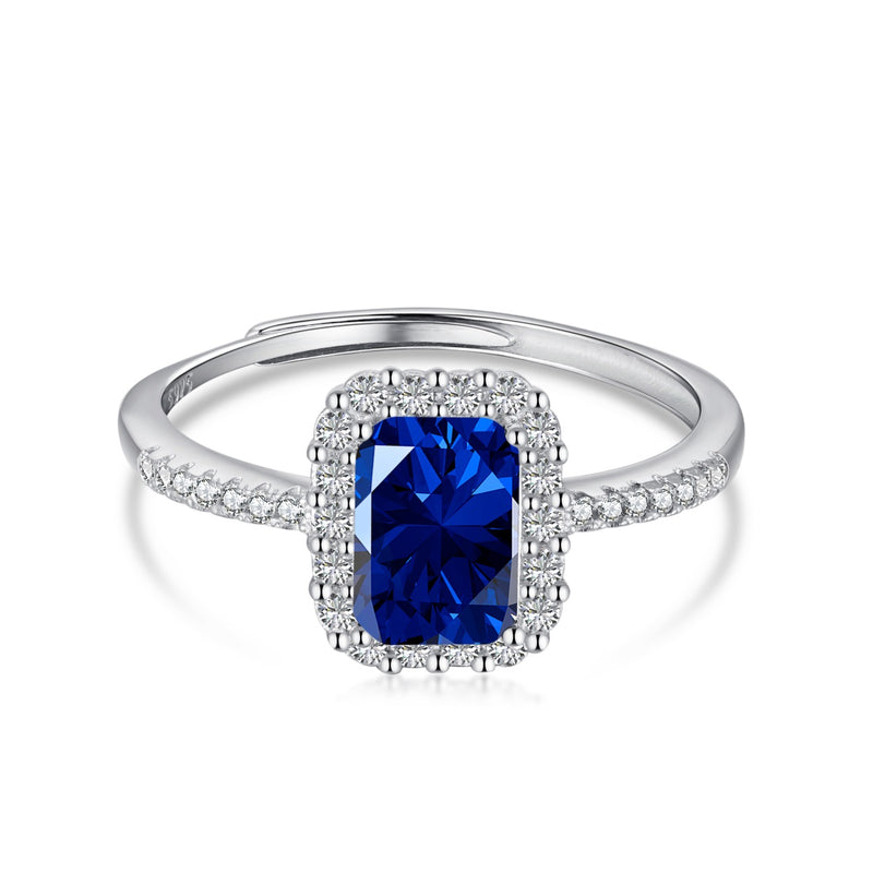 Pavé Blue Ring