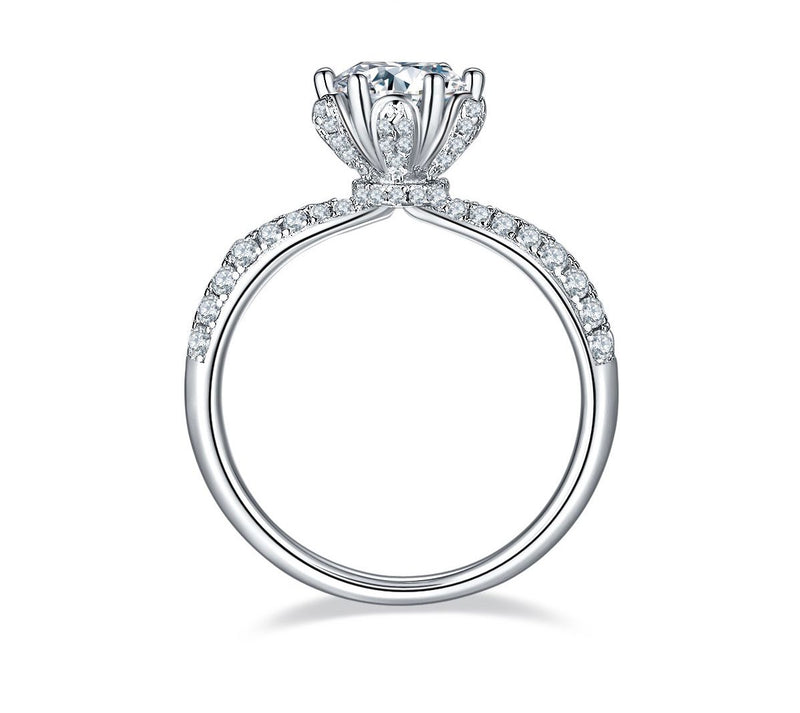 Gaia | 1 CT Moissanite Sterling Silver Engagement Ring
